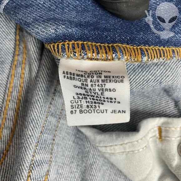 Polo Ralph Lauren Straight Leg Bootcut Jeans Size 30x32 Blue Denim Vintage - Picture 6 of 8